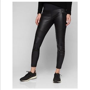 Athleta Ponte Leather Leggings
